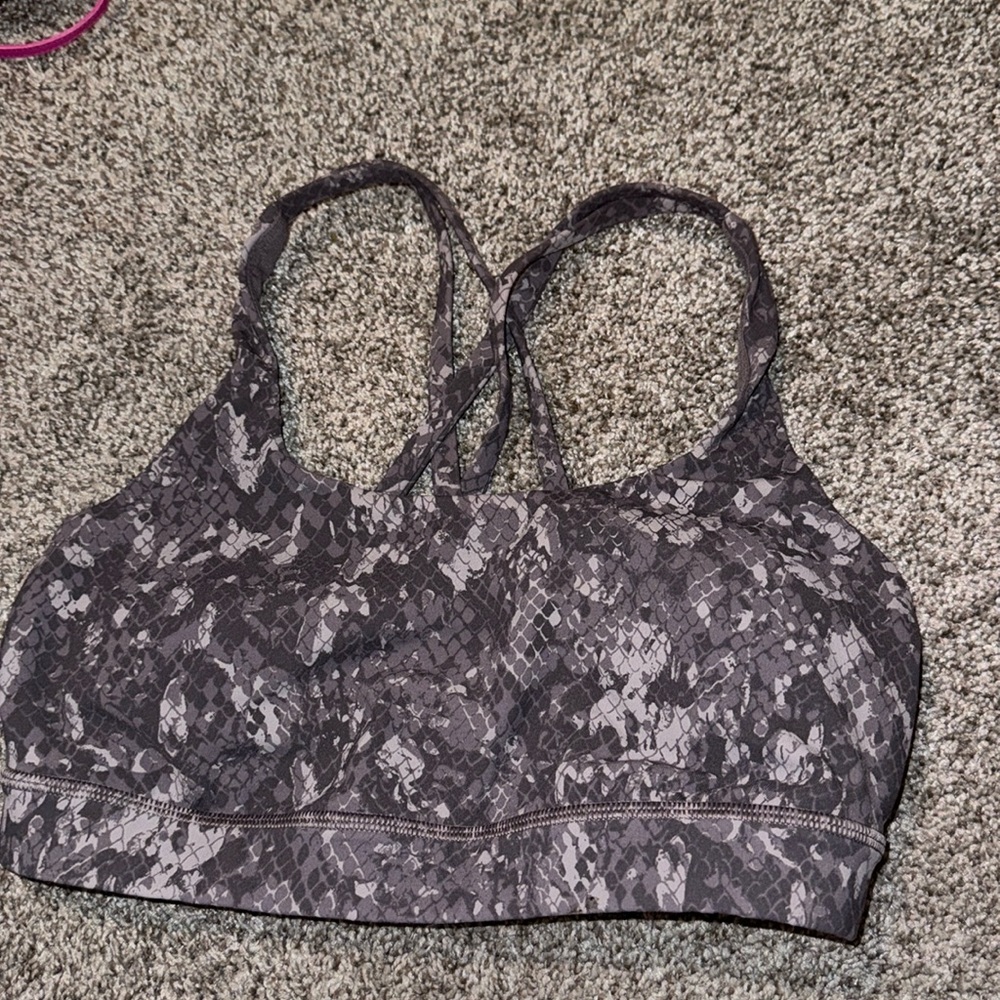 Snake skin sports bra from Lulu Lemon